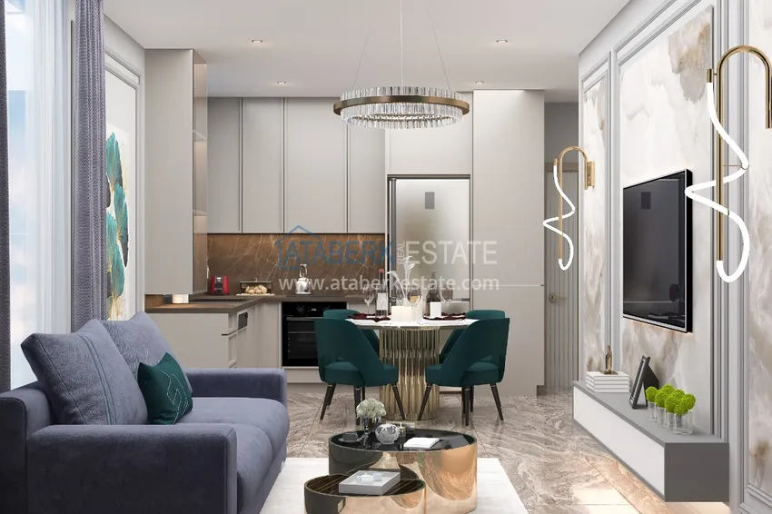 Приобрести Современный жилой комплекс семейного типа на этапе строительства в Алании, район Демирташ 2 