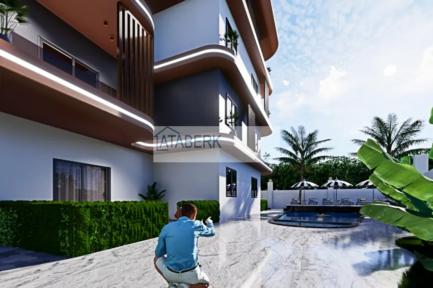 Новый проект бутик-комплекса в Газипаше, район Пазарджи в 200 метрах от центра 3 