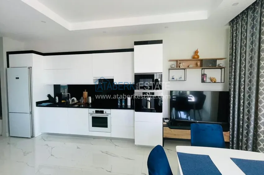 Приобрести Квартира 2+1 меблированная с открытым видом на море, Каргыджак – Алания 2 