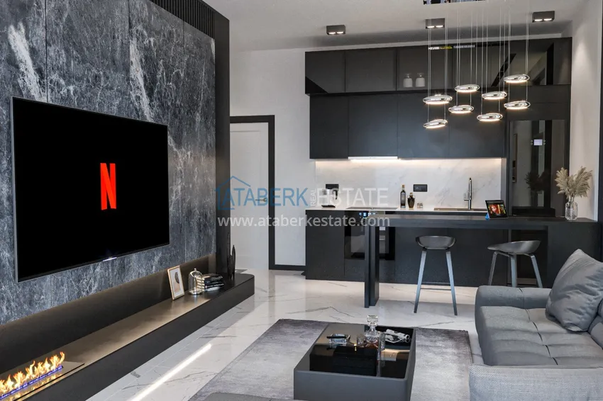 Приобрести Квартира 1+1 от инвестора в комплексе на этапе строительства в центре Алании, 83 кв.м, 7 этаж 2 