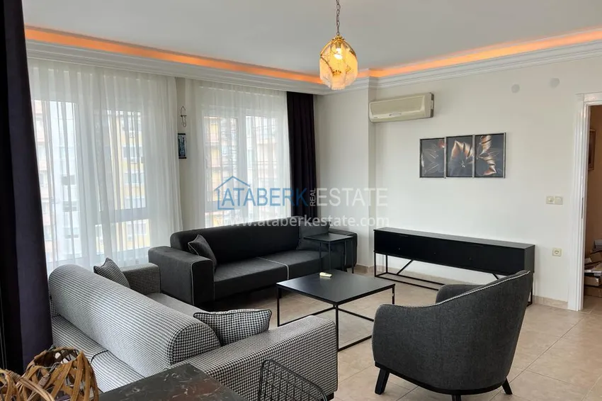 Приобрести Квартира 2+1 в центре Алании меблированная с видом на море и замок 2 