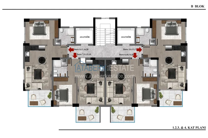 Купить дешево Новый инвестиционный проект жилого комплекса в Газипаше, Пазарджи 16 
