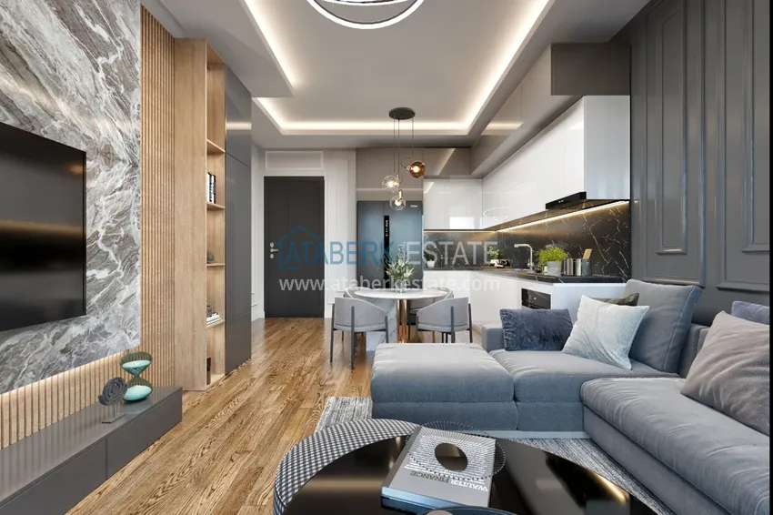 Приобрести Апартаменты в строящемся комплексе на этапе котлована в районе Паяллар, Алания 2 