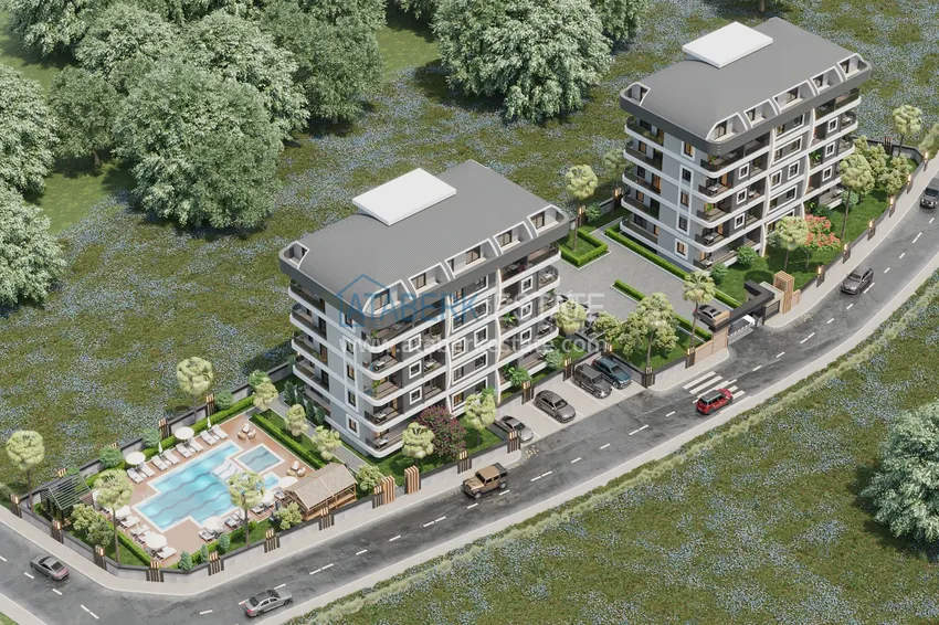 Апартаменты от застройщика на этапе котлована – Газипаша, Алания 3 