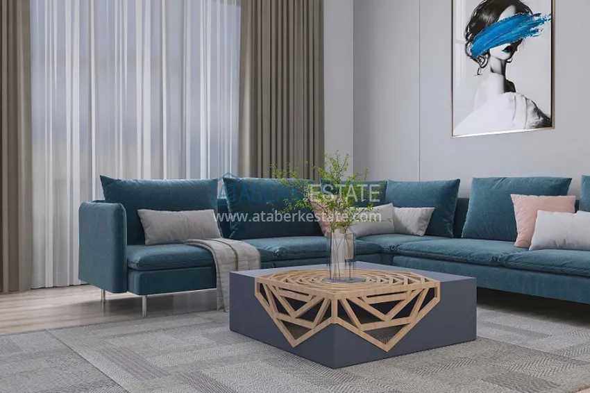 Приобрести Квартиры 1+1 на этапе строительства в популярном микрорайоне Мерсина-Томюк. 1 