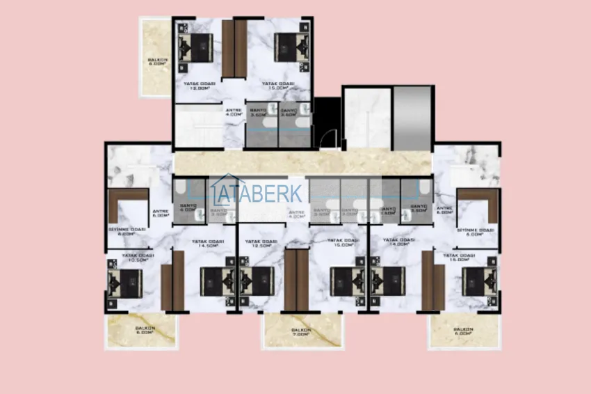 Купить дешево Новый проект бутик-комплекса в Газипаше, район Пазарджи в 200 метрах от центра 3 