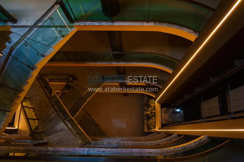 Садовый дуплекс 3+1 в комплексе на первой береговой линии, Каргыджак – Алания 34