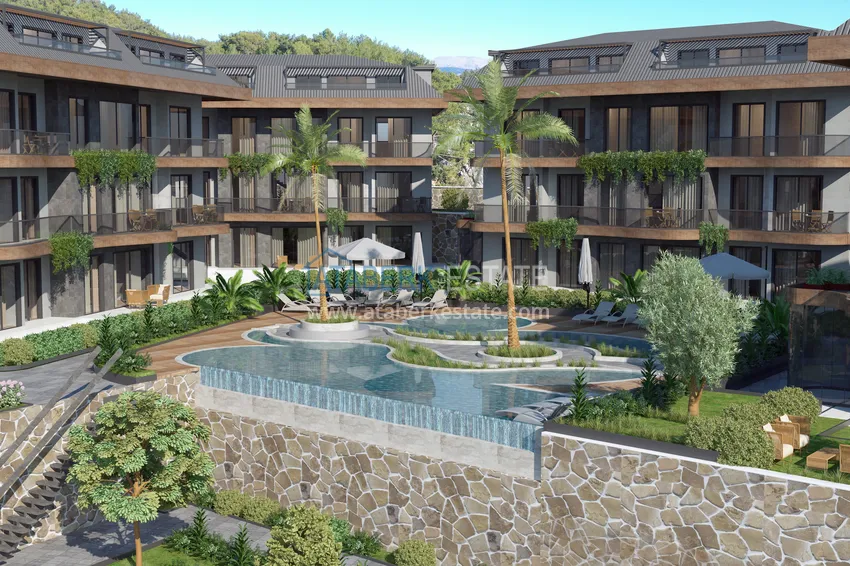 Новый проект ультрасовременного жилого комплекса в Алании – район Бекташ 35 