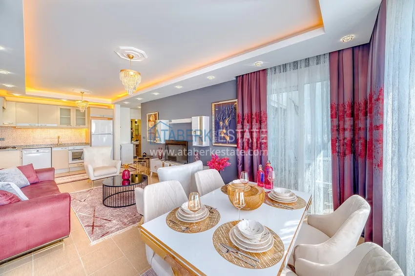 Приобрести Квартира с дизайнерским интерьером в 200 метрах от моря в районе Алании открытом для ВНЖ - Демирташ 3 