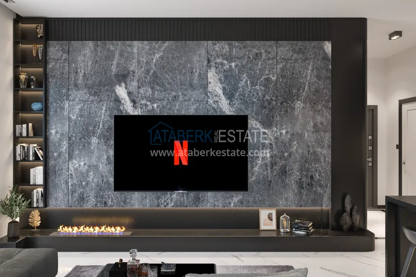 Приобрести Квартира 1+1 от инвестора в комплексе на этапе строительства в центре Алании, 83 кв.м, 7 этаж 3 