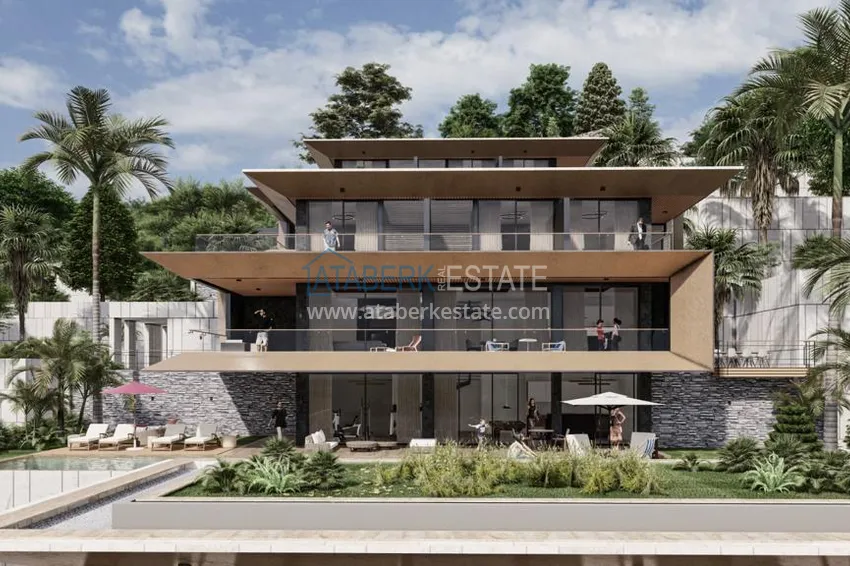 Новый проект комплекса элитных видовых вилл от застройщика в Алании – район Бекташ 3 