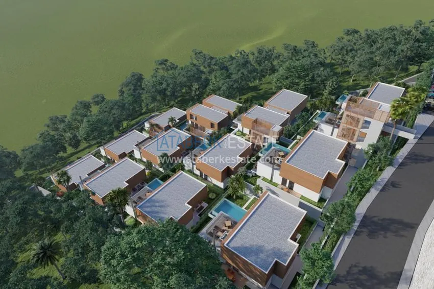 Роскошный проект - ультрасовременный коттеджный комплекс на холмах района Тепе, Алания 3 