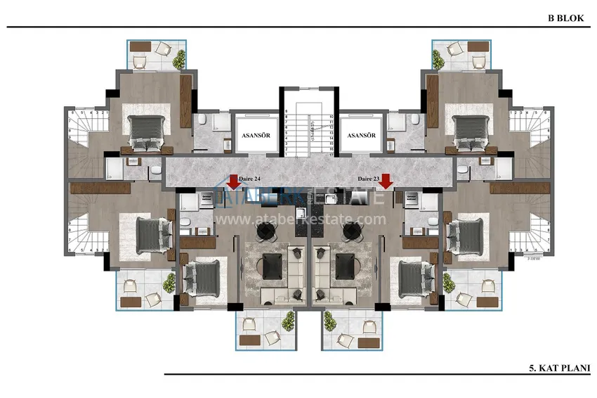 Купить дешево Новый инвестиционный проект жилого комплекса в Газипаше, Пазарджи 17 