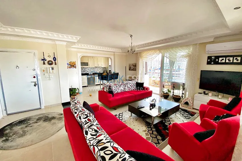 Приобрести Пентхаус-дуплекс 3+1 в Махмутларе с мебелью, застекленным балконом и видом на море 3 