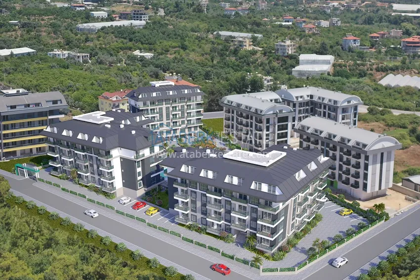 Новый комплекс в районе Оба – Алания, на этапе строительства 3 