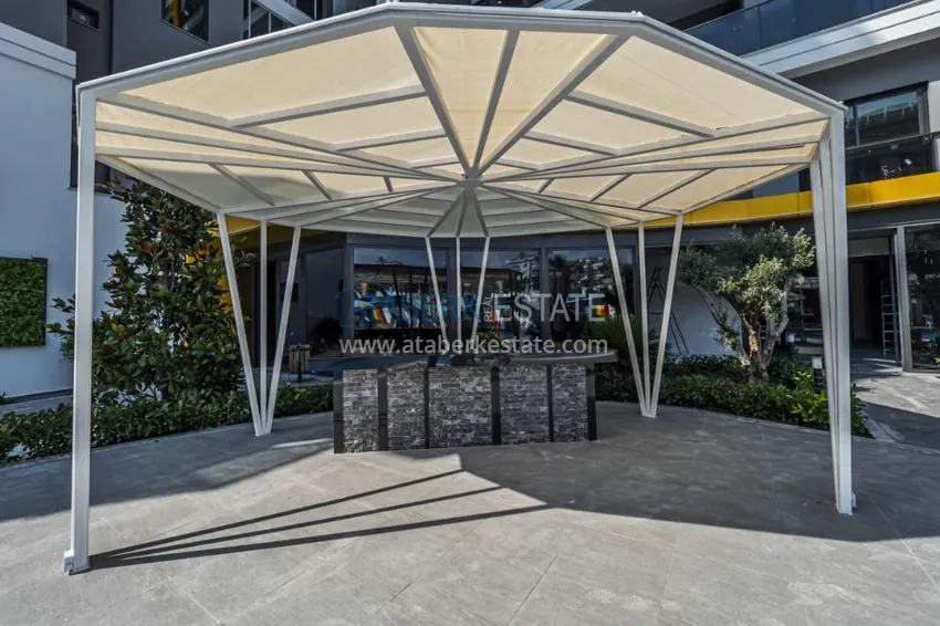 Квартира 1+1 с новой мебелью, видом на море и горы, Махмутлар – Алания 5 