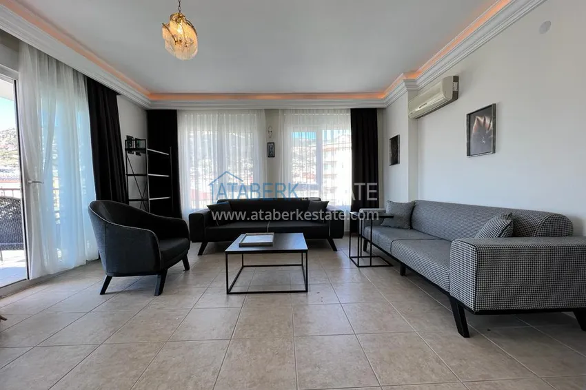 Приобрести Квартира 2+1 в центре Алании меблированная с видом на море и замок 4 