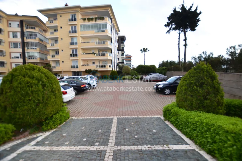 Квартира 3+1 меблированная с видом на море и горы в комплексе на первой береговой, Кестель – Алания 4