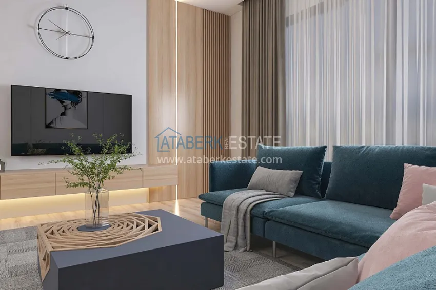 Приобрести Квартиры 1+1 на этапе строительства в популярном микрорайоне Мерсина-Томюк. 2 