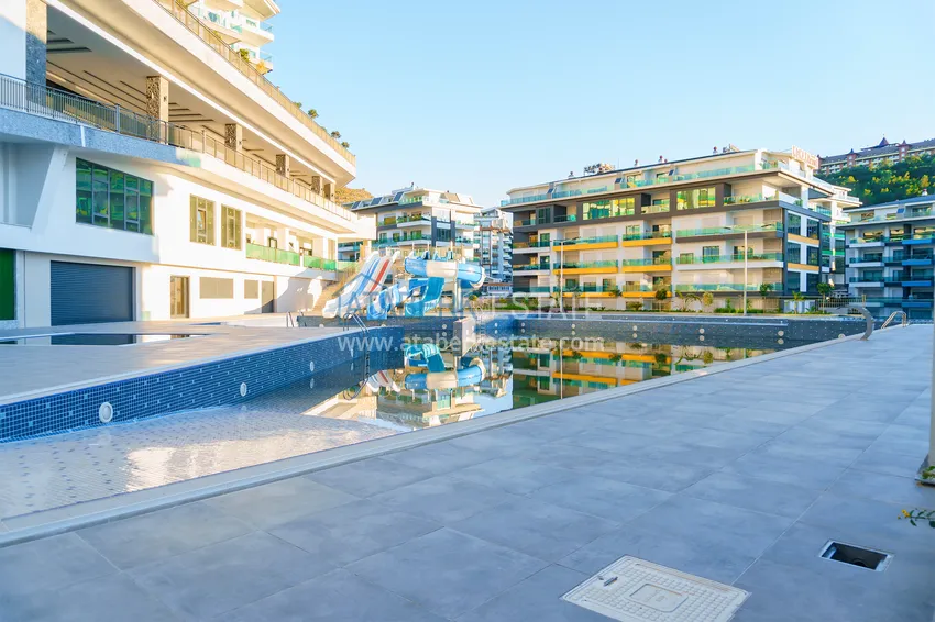 Садовый дуплекс 3+1 в комплексе на первой береговой линии, Каргыджак – Алания 4