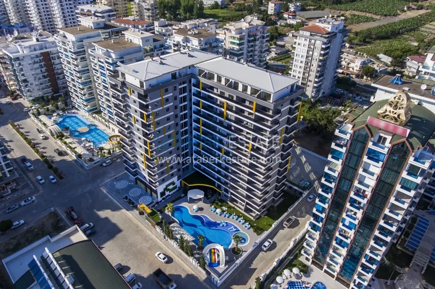 Квартира 1+1 с новой мебелью, видом на море и горы, Махмутлар – Алания 6 