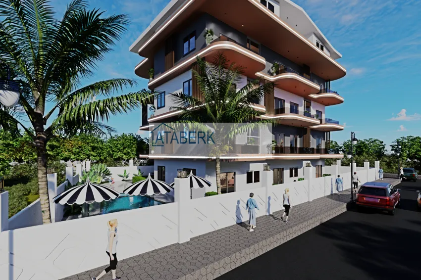 Новый проект бутик-комплекса в Газипаше, район Пазарджи в 200 метрах от центра 1 