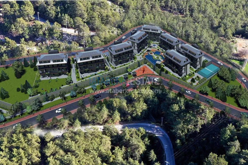 Новый проект ультрасовременного жилого комплекса в Алании – район Бекташ 6 