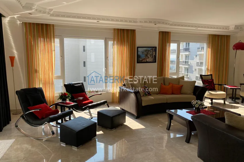 Приобрести Квартира 3+1 меблированная с видом на море и горы в комплексе на первой береговой, Кестель – Алания 5