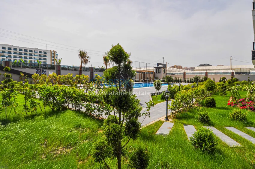 Квартира 1+1 с мебелью в современном комплексе, район Каргыджак - Алания  7 