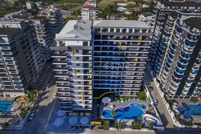 Квартира 1+1 с новой мебелью, видом на море и горы, Махмутлар – Алания 7 