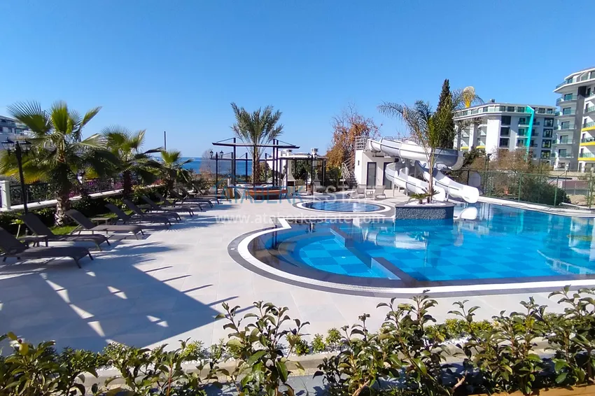 Квартира 2+1 с качественной чистовой отделкой и открытым видом на море в эксклюзивном комплексе – Алания, Каргыджак 8