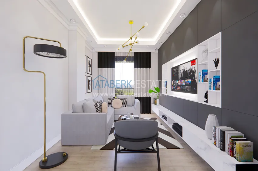 Приобрести Линейные квартиры 3+1 на этапе строительства в городе Газипаша 53 