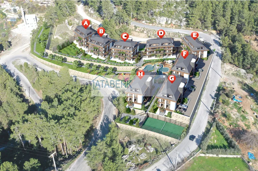 Новый проект ультрасовременного жилого комплекса в Алании – район Бекташ 7 