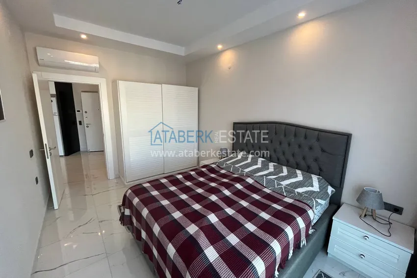 Приобрести Квартира 1+1 меблированная с видом на море и горы в Каргыджак, Алания, 70 кв.м 6 