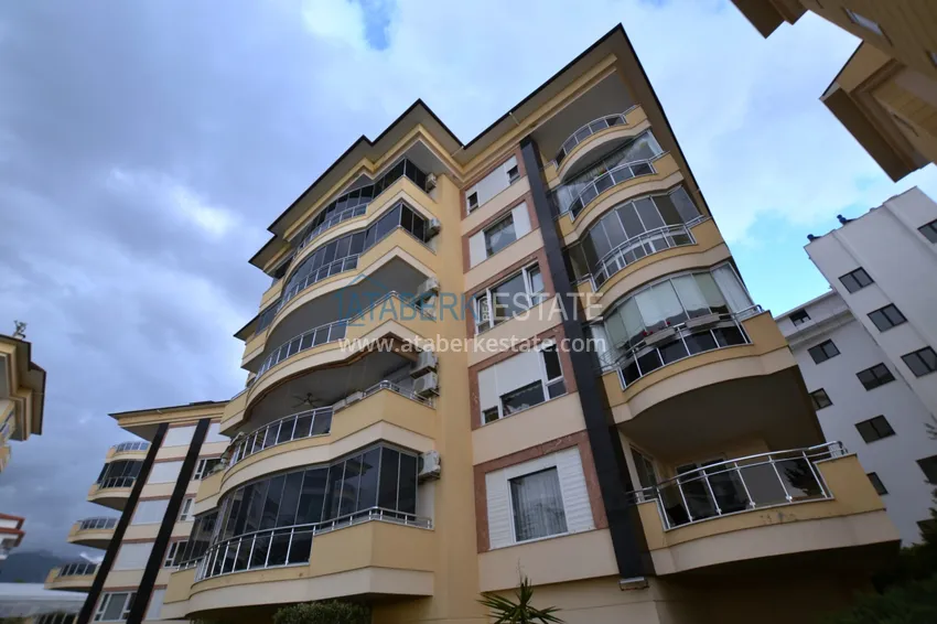 Квартира 3+1 меблированная с видом на море и горы в комплексе на первой береговой, Кестель – Алания 6