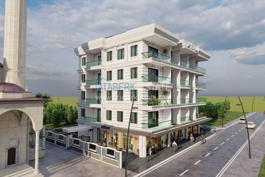 Строящейся проект жилого комплекса городского типа – Алания, район Оба 6 