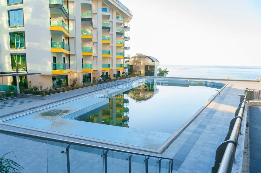 Квартира 2+1 меблированная с открытым видом на море, Каргыджак – Алания 7 