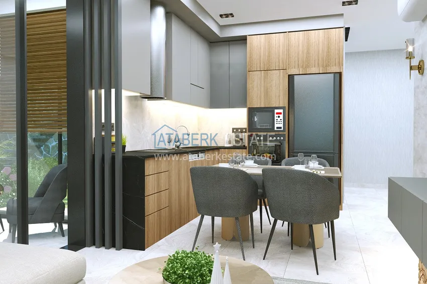 Приобрести Новый проект ультрасовременного жилого комплекса в Алании – район Бекташ 6 