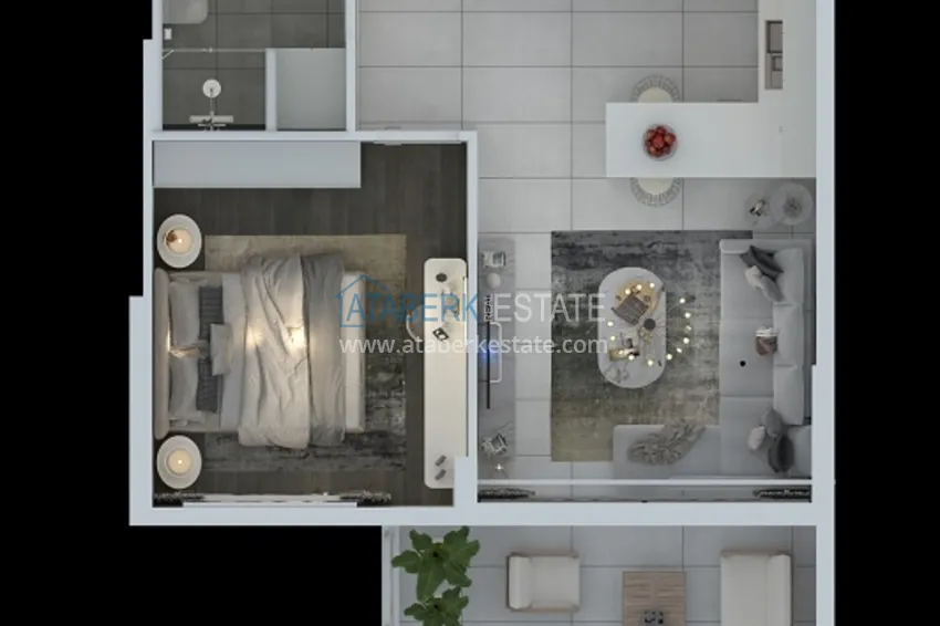 Купить дешево Инновационный жилой комплекс премиум-класса всего в 100 метрах от лазурного моря в Эрдемли. 2 