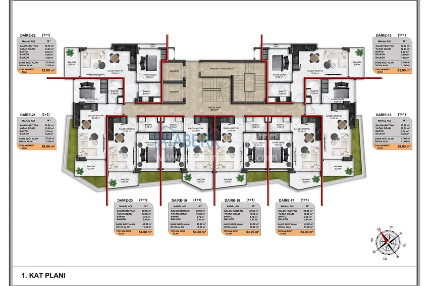 Купить дешево Люкс комплекс в Демирташе. КВАРТИРЫ С РАССРОЧКОЙ НА 5 ЛЕТ!  1 