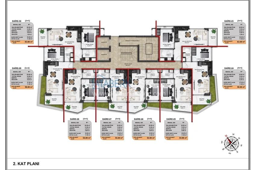Купить дешево Люкс комплекс в Демирташе. КВАРТИРЫ С РАССРОЧКОЙ НА 5 ЛЕТ!  2 
