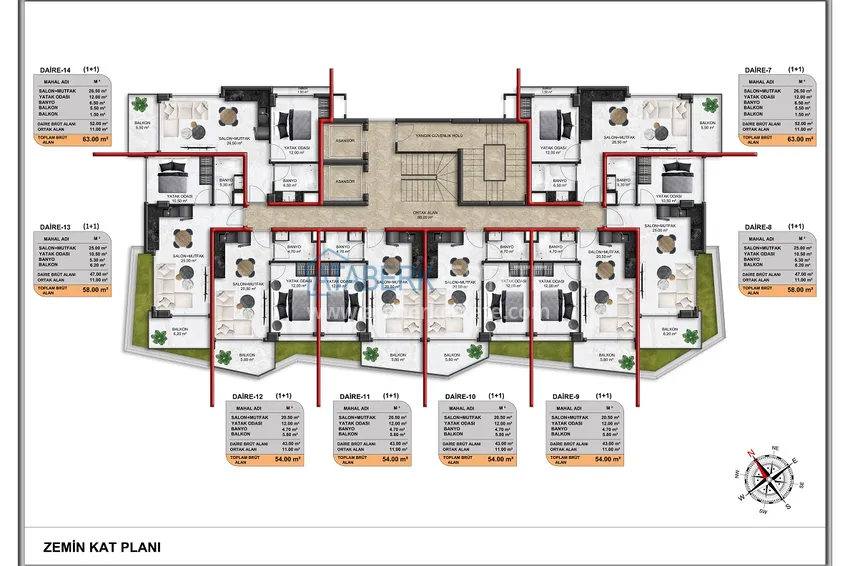Купить дешево Люкс комплекс в Демирташе. КВАРТИРЫ С РАССРОЧКОЙ НА 5 ЛЕТ!  9 