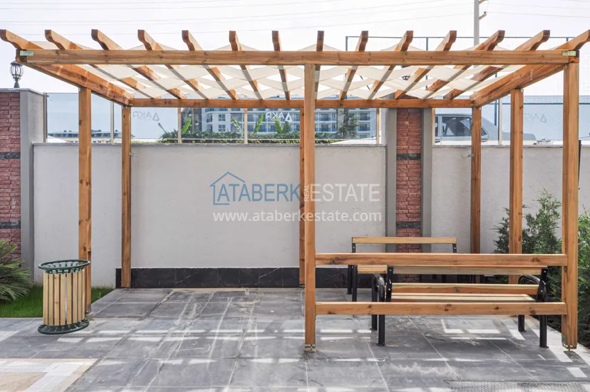 Квартира 1+1 с мебелью в современном комплексе, район Каргыджак - Алания  9 