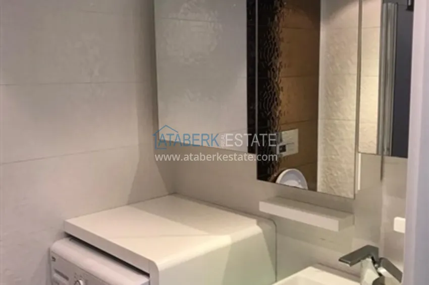 Приобрести Квартира 1+1 меблированная с видом на горы, центр Алании район пляжа Клеопатра 7 