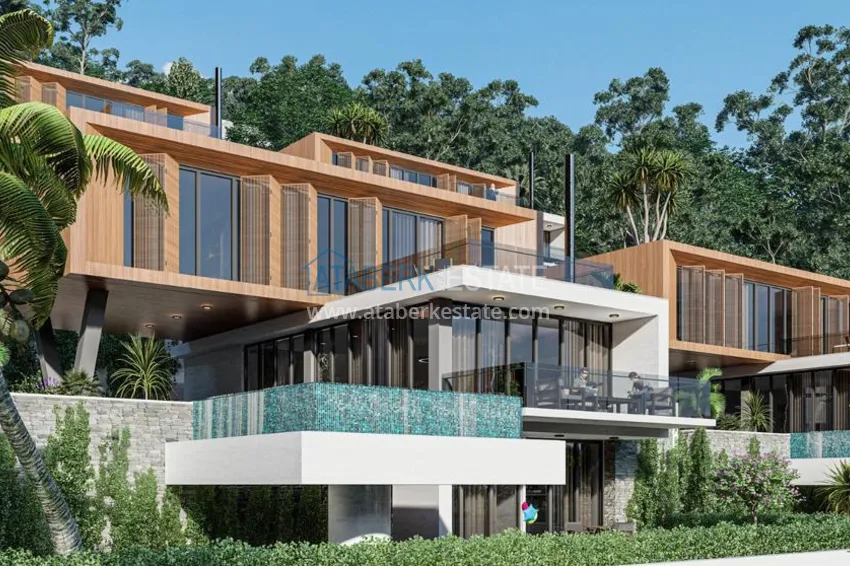 Роскошный проект - ультрасовременный коттеджный комплекс на холмах района Тепе, Алания 8 