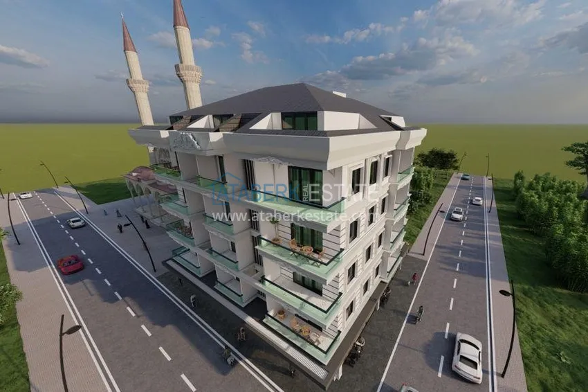 Строящейся проект жилого комплекса городского типа – Алания, район Оба 8 