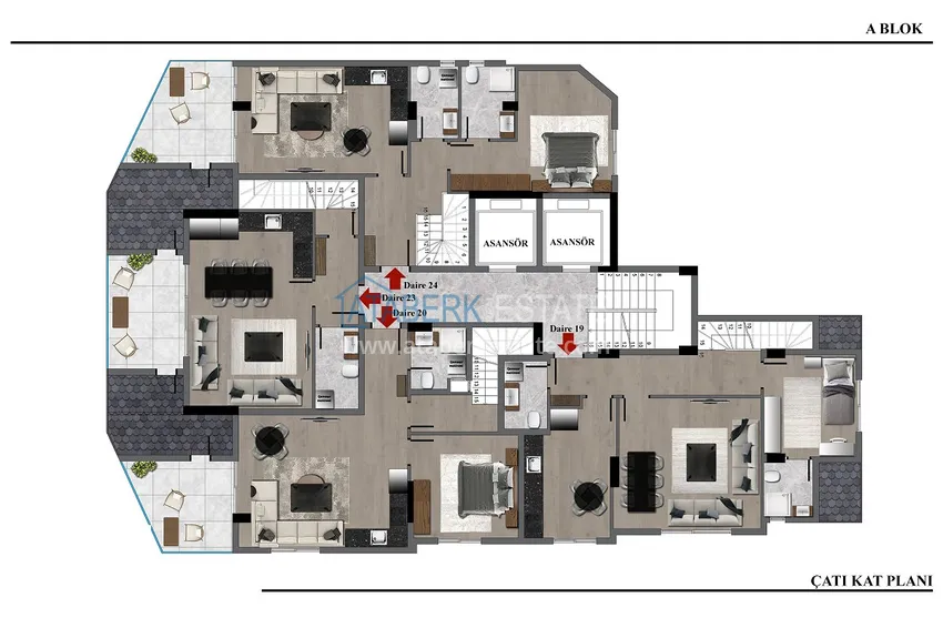 Купить дешево Новый инвестиционный проект жилого комплекса в Газипаше, Пазарджи 12 