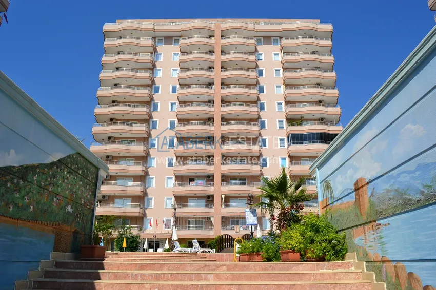 Пентхаус-дуплекс 3+1 в Махмутларе с мебелью, застекленным балконом и видом на море 9 