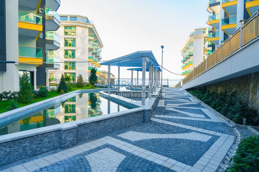 Квартира 2+1 меблированная с открытым видом на море, Каргыджак – Алания 11 