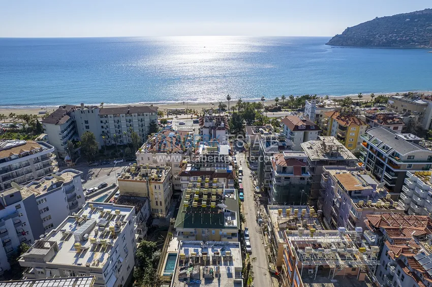 Стильная городская квартира с авторским дизайном в 50 метрах от пляжа Кейкубат - центр Алании  9 